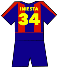 Barcelona shirt number 34