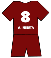 Vissel Kobe shirt number 8