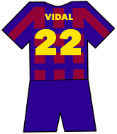 Barcelona shirt number 22