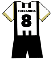 Udinese shirt number 8