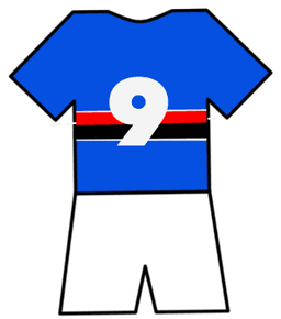 Sampdoria shirt number 9