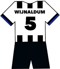 Newcastle Utd shirt number 5