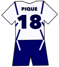 Real Zaragoza shirt number 18