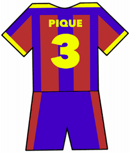 Barcelona shirt number 3