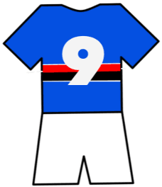 Sampdoria shirt number 9