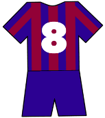 Barcelona shirt number 8