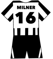 Newcastle Utd shirt number 16