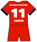 Bayern Munich shirt number 11