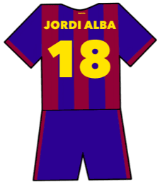 Barcelona shirt number 18