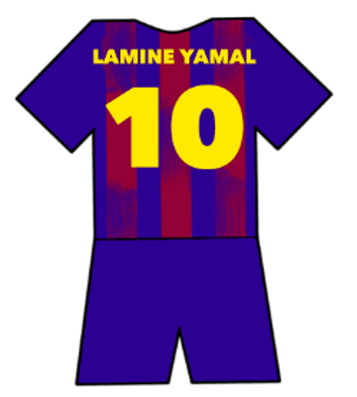 Lamine Yamal shirt