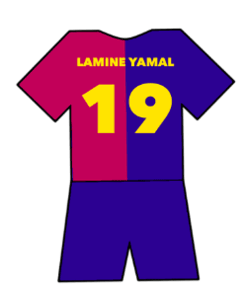 Lamine Yamal shirt
