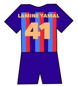 Barcelona shirt number 41