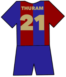 Barcelona shirt number 21