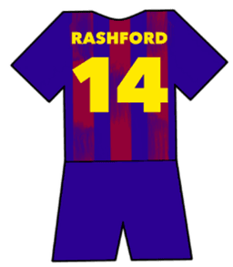Barcelona shirt number 14
