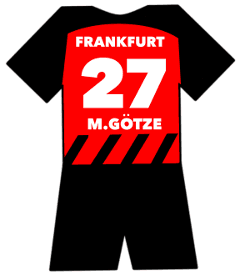 Eintracht Frankfurt shirt number 27
