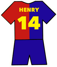 Barcelona shirt number 14