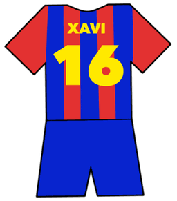 Barcelona shirt number 16